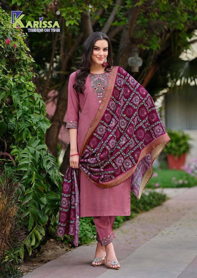 Nora Vol 2 By Karissa Viscose Weaving Designer Kurti With Bottom Dupatta Wholesale Market In Surat
